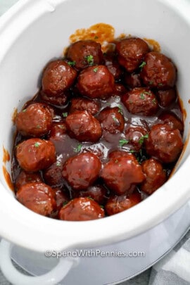 cooked Grape Jelly Meatballs
