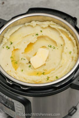 cooked Instant Pot Mashed Potatoes