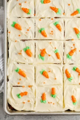 sliced The Best Carrot Cake Recipe