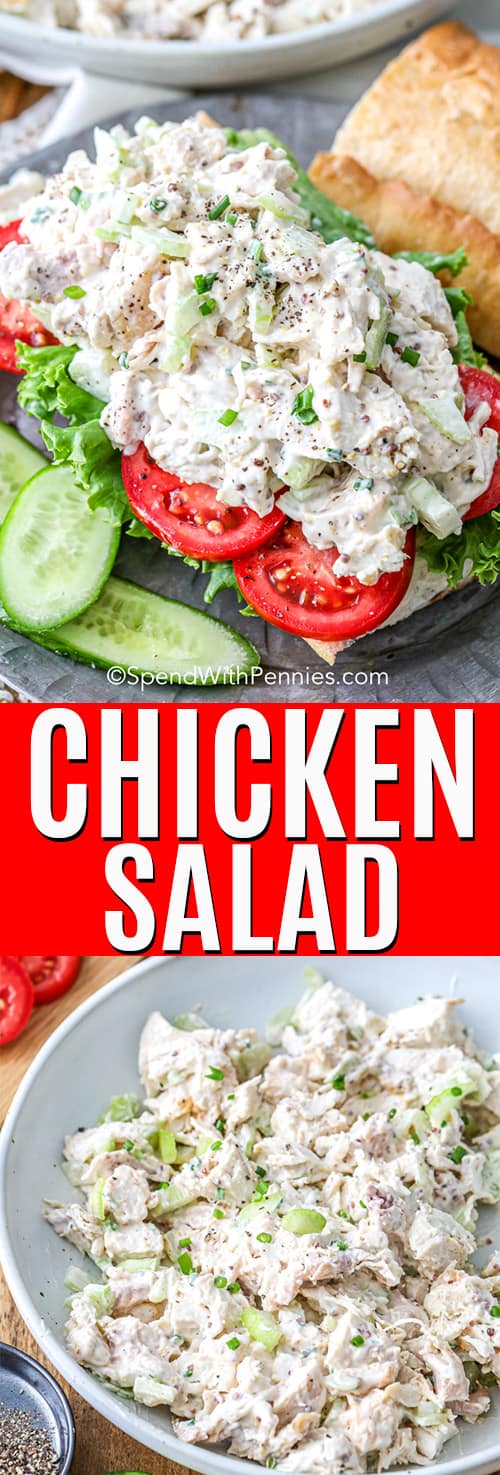 Classic Chicken Salad with a title