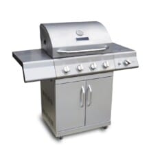 a gas grill on a white background
