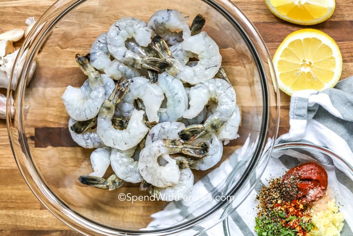 Garlic Grilled Shrimp ingredients