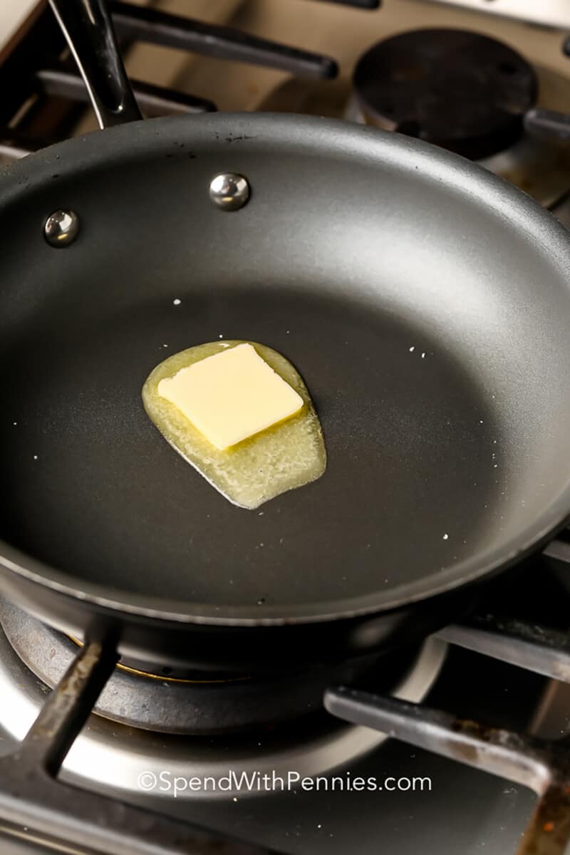melted butter to show How to Make an Omelette
