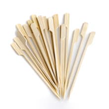 Wood Skewers on white background